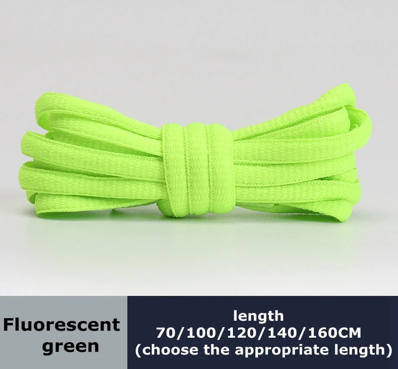 Men's And Women's Sports Shoelaces Color Flat Semicircular Shoelace Suitable For All Shoes Round Laces 23 Colors 1 Pair