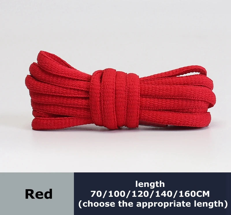 Men's And Women's Sports Shoelaces Color Flat Semicircular Shoelace Suitable For All Shoes Round Laces 23 Colors 1 Pair