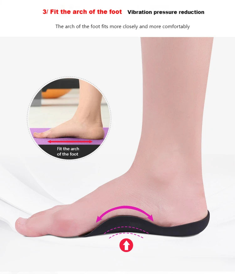 Orthopedic Insoles Orthotics Flat Foot Health Sole Pad For Shoes Insert Arch Support Pad For Feet Care Insoles Unisex 1 Pair