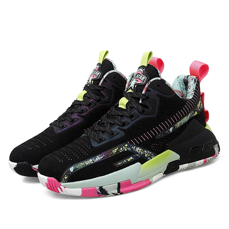 2025 Men’s Lightweight Basketball Shoes – Breathable High-Top Sneakers