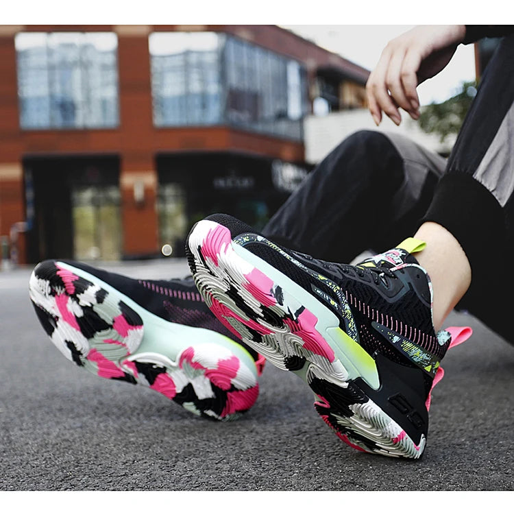 2025 Men’s Lightweight Basketball Shoes – Breathable High-Top Sneakers