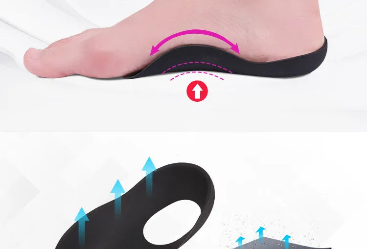 Orthopedic Insoles Orthotics Flat Foot Health Sole Pad For Shoes Insert Arch Support Pad For Feet Care Insoles Unisex 1 Pair