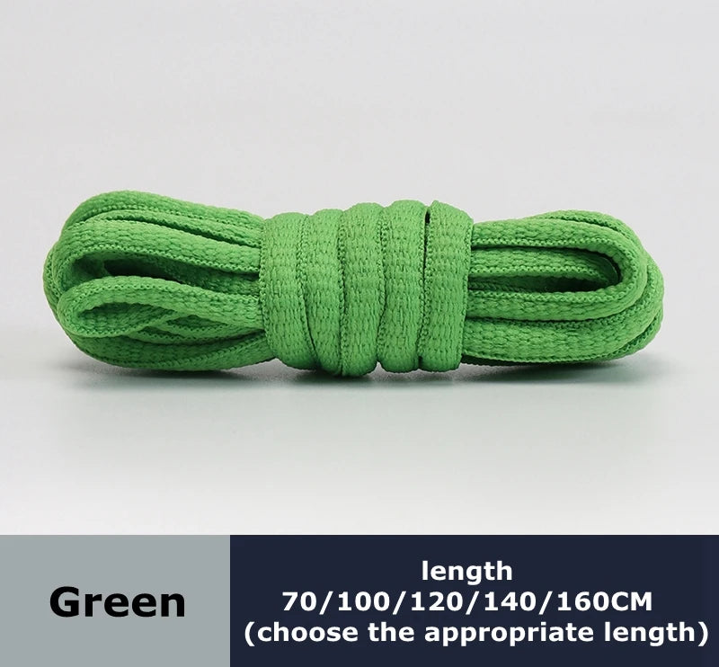 Men's And Women's Sports Shoelaces Color Flat Semicircular Shoelace Suitable For All Shoes Round Laces 23 Colors 1 Pair
