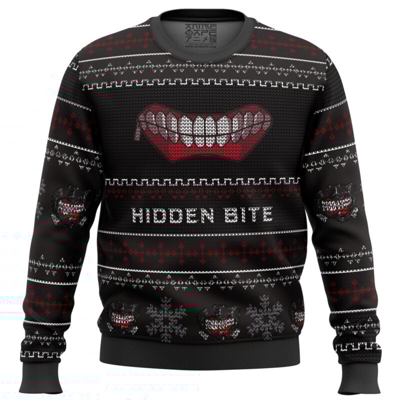 Hidden Bite Tokyo Ghoul Ugly Christmas Sweater