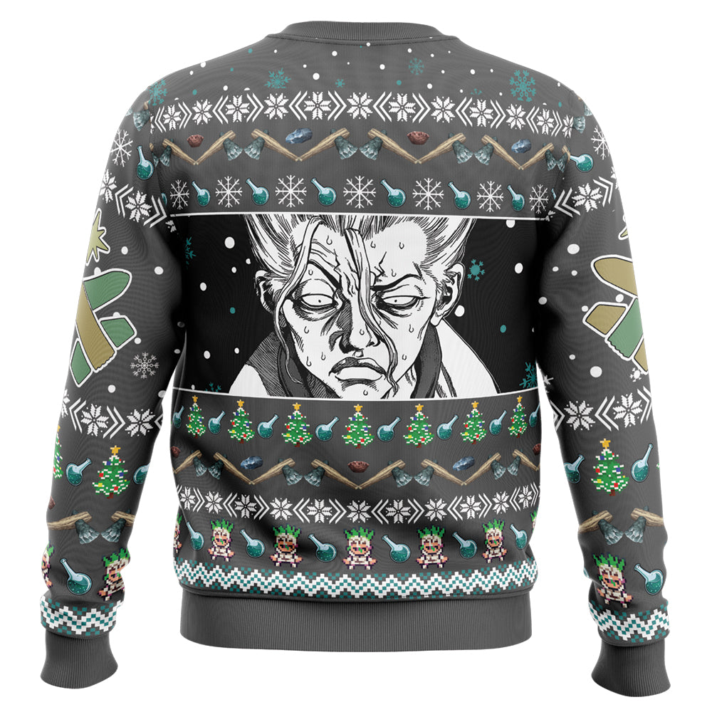Hang On, Is Today Christmas?! Dr. Stone Ugly Christmas Sweater