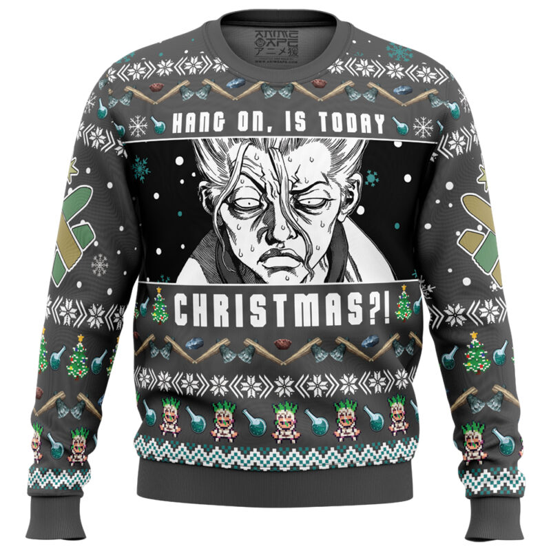 Hang On, Is Today Christmas?! Dr. Stone Ugly Christmas Sweater