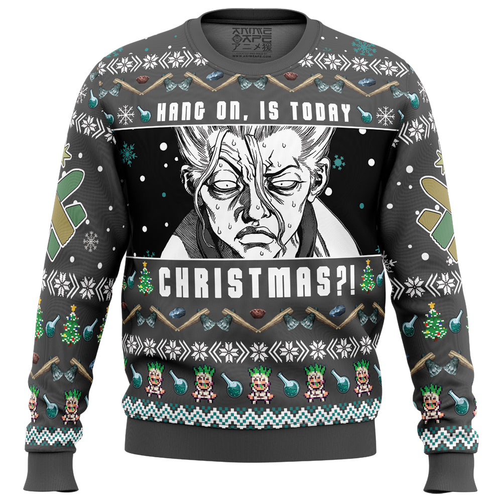 Hang On, Is Today Christmas?! Dr. Stone Ugly Christmas Sweater