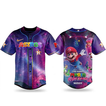 Houston Astros Super Mario Galaxy Movie 2026 Baseball Jersey