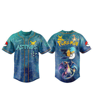 Houston Astros x Pokémon Day 2026 Baseball Jersey