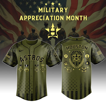 Houston Astros Military Appreciation Month Special Edition Jersey 2026 Houston Astros Merch