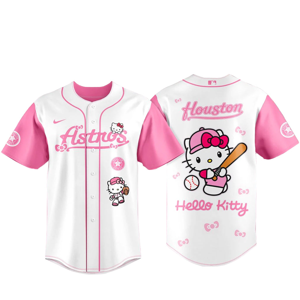 Houston Astros x Hello Kitty 2026 Pink Baseball Jersey
