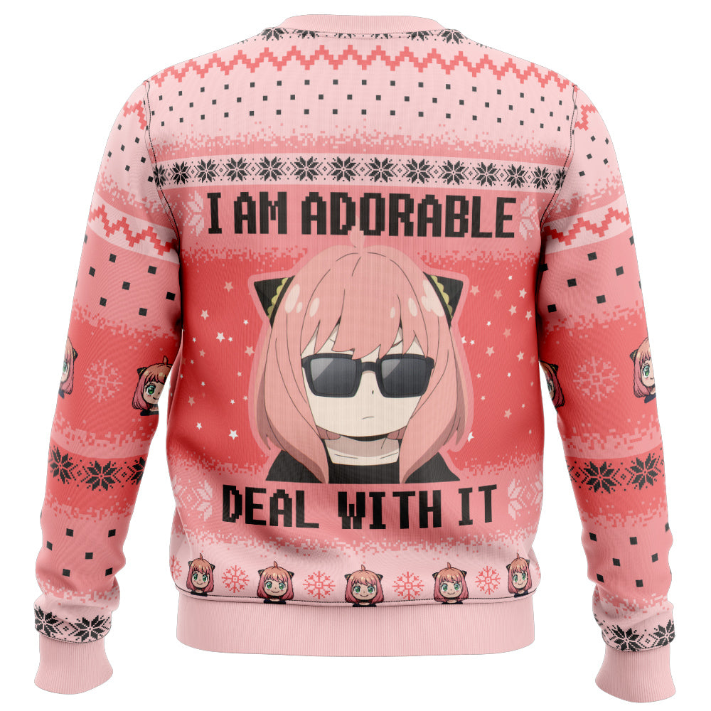 I Am Adorable Spy X Family Ugly Christmas Sweater
