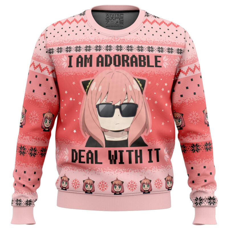 I Am Adorable Spy X Family Ugly Christmas Sweater