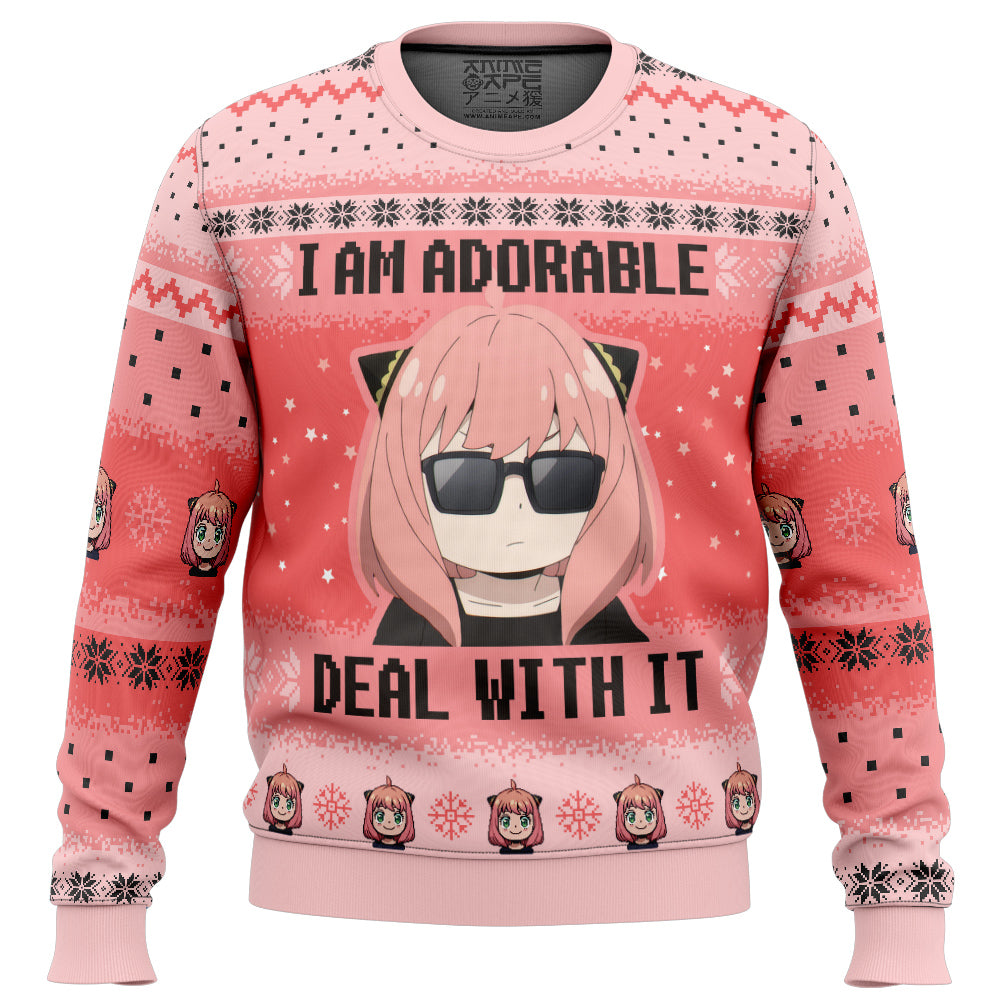 I Am Adorable Spy X Family Ugly Christmas Sweater