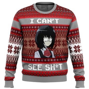 I Can't See Mei Misaki Another Ugly Christmas Sweater