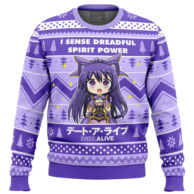 I Sense Dreadful Spirit Power Date A Live Ugly Christmas Sweater