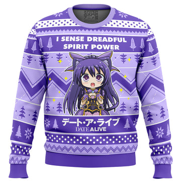 I Sense Dreadful Spirit Power Date A Live Ugly Christmas Sweater