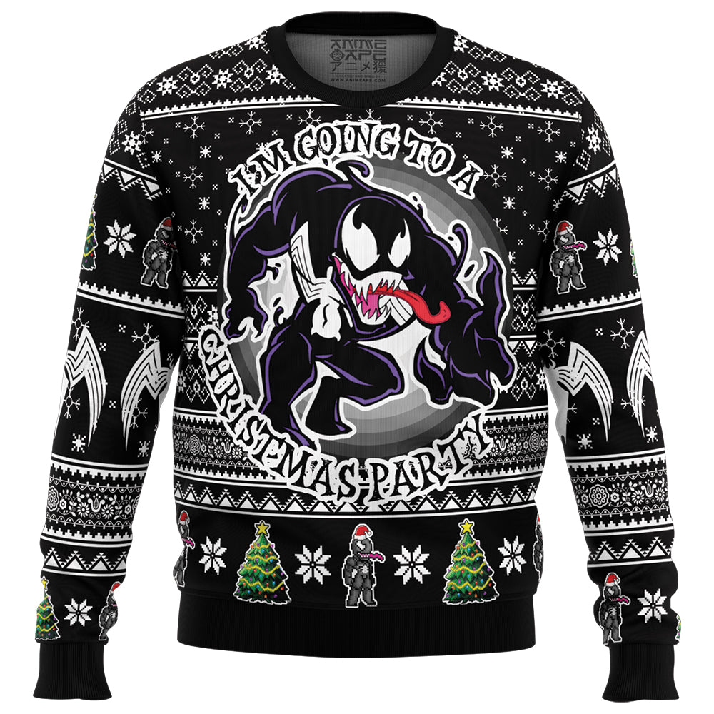 I'm Going to a Christmas Party Venom Ugly Christmas Sweater