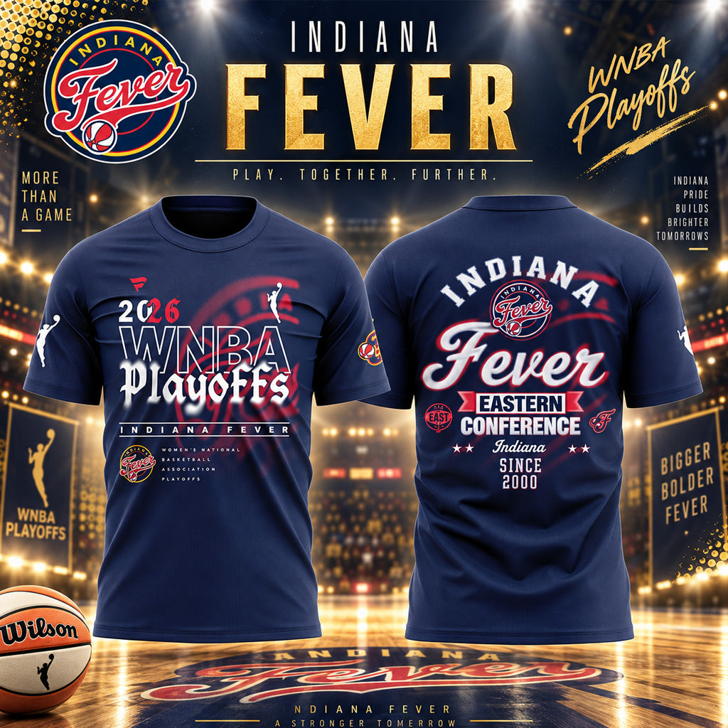 Indiana Fever 2026 WNBA Playoffs Eastern Conference Graphic Shirt Version 1 for Basketball Fans