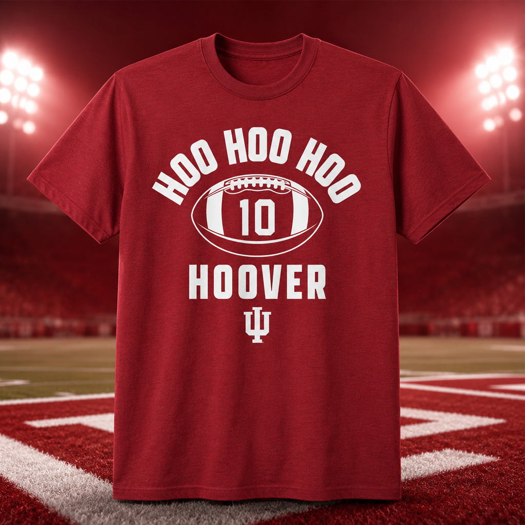 Indiana Hoosiers Josh Hoover Hoo Hoo Hoo Graphic Shirt for College Football Fans