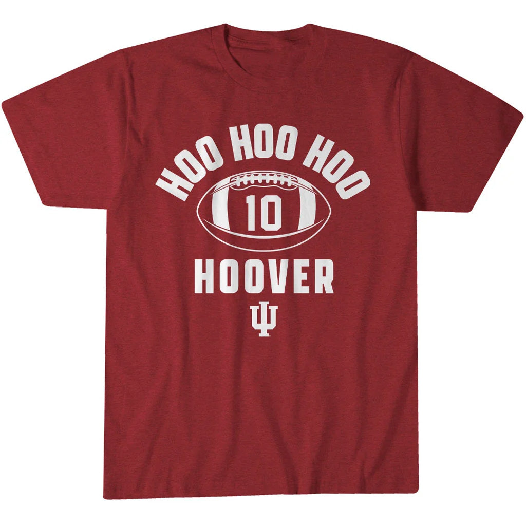Indiana Hoosiers Josh Hoover Hoo Hoo Hoo Graphic Shirt for College Football Fans