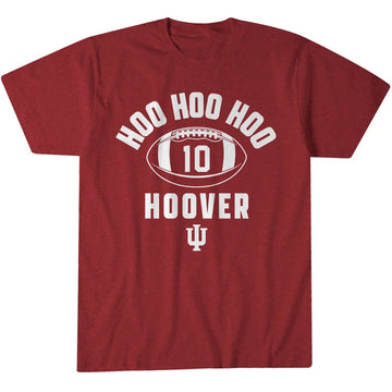 Indiana Hoosiers Josh Hoover Hoo Hoo Hoo Graphic Shirt for College Football Fans