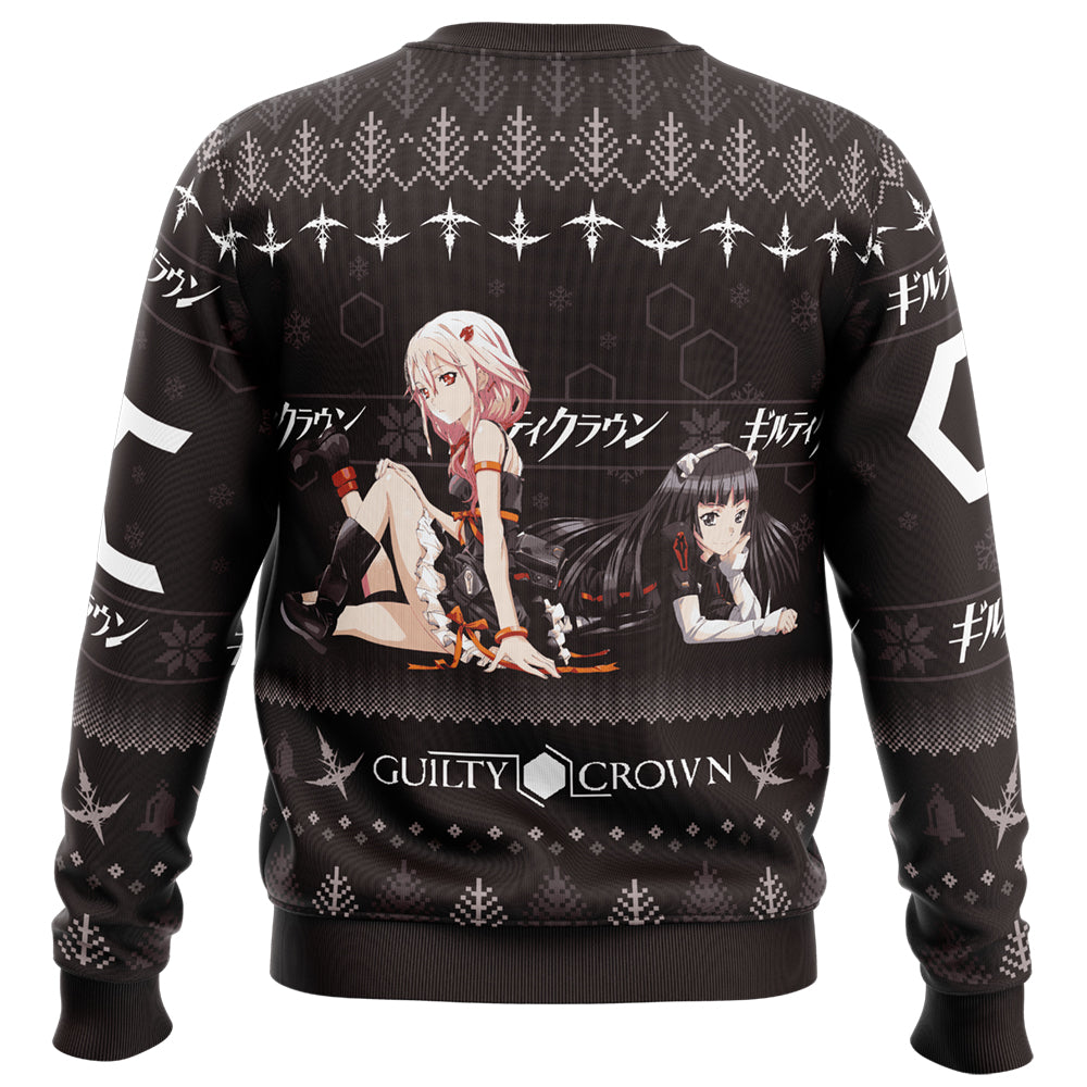 Inori X Tsugumi Guilty Crown Ugly Christmas Sweater