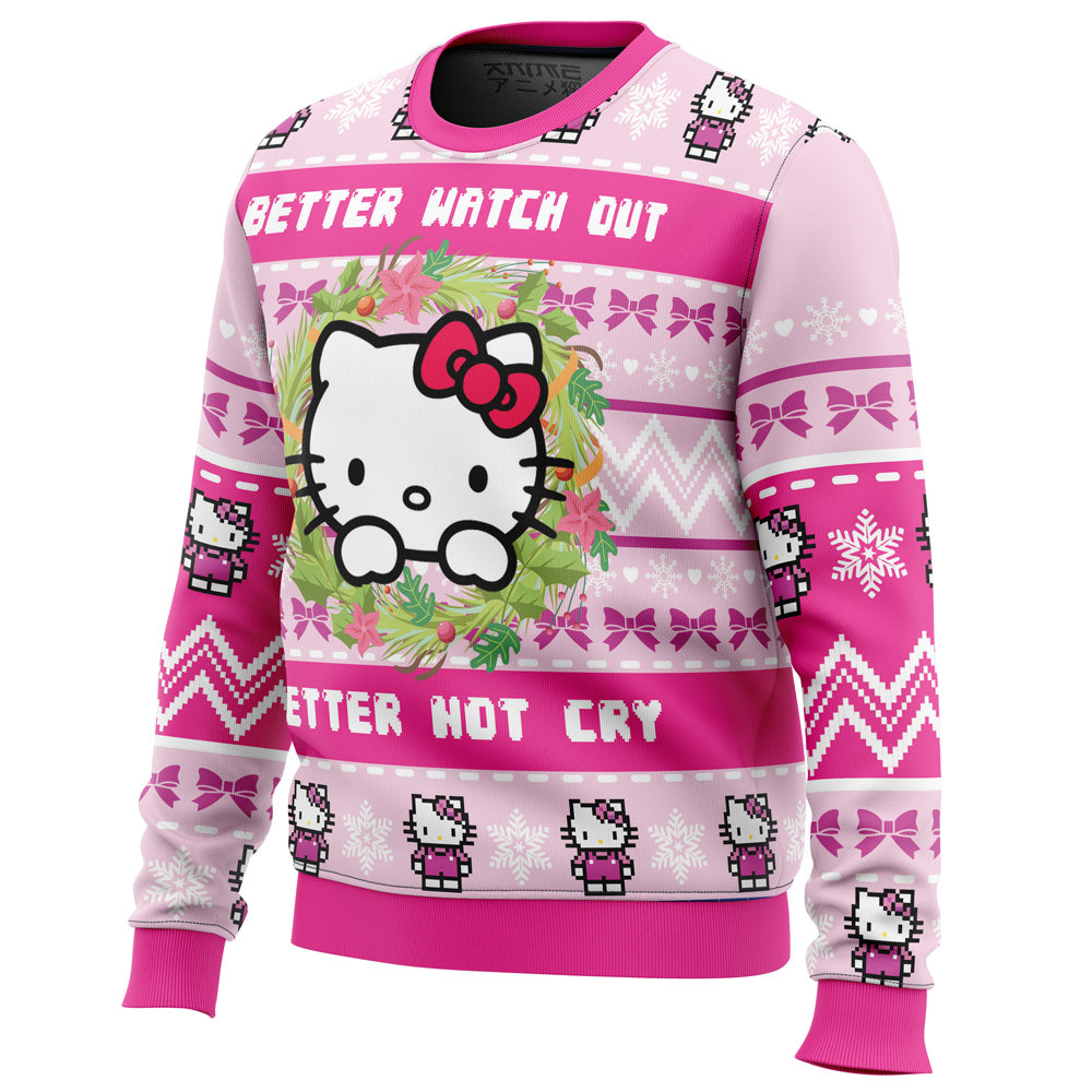 Hello Kitty is Coming to Town Ugly Christmas Sweater