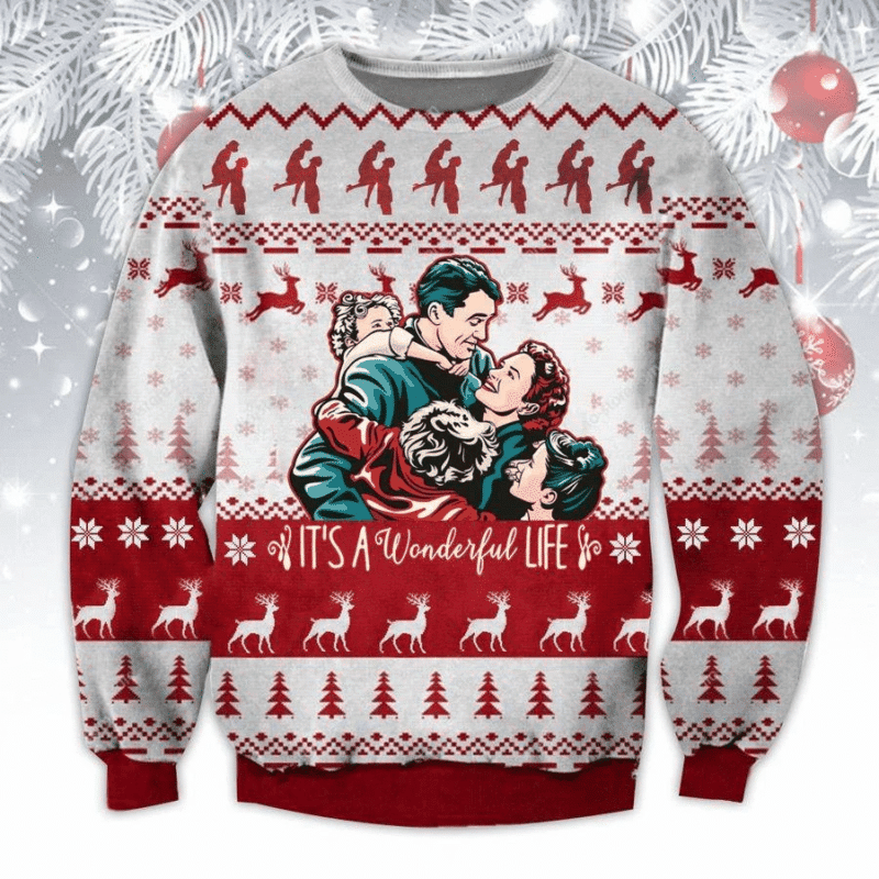 It's A Wonderful Life Sweater Ugly Christmas Sweater