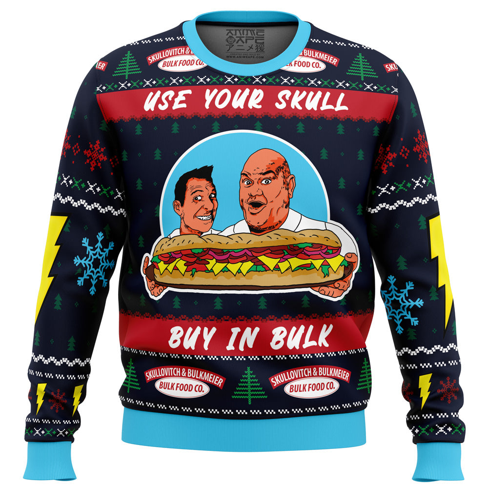 It’s Bulk and Skull Power Rangers Ugly Christmas Sweater