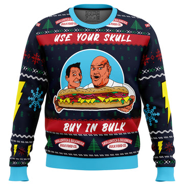 It’s Bulk and Skull Power Rangers Ugly Christmas Sweater