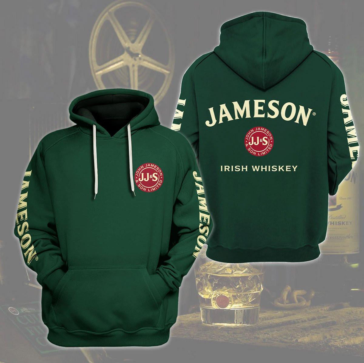 Jameson Irish Wishky Classic 3d Hoodie