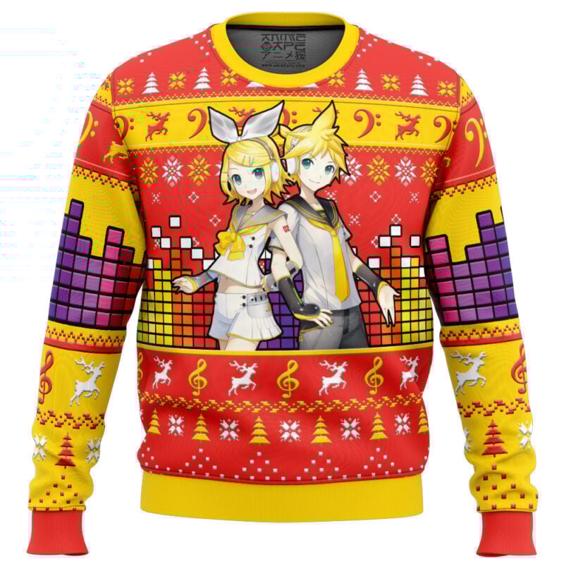 Kagamine Rin Len Ugly Christmas Sweater