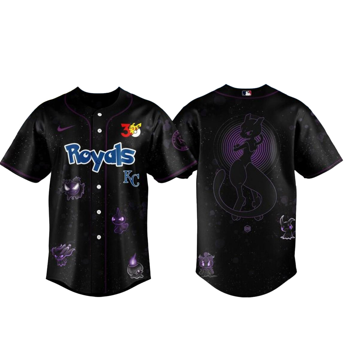 Kansas City Royals Pokemon 30th Anniversary 1996-2026 Baseball Jersey
