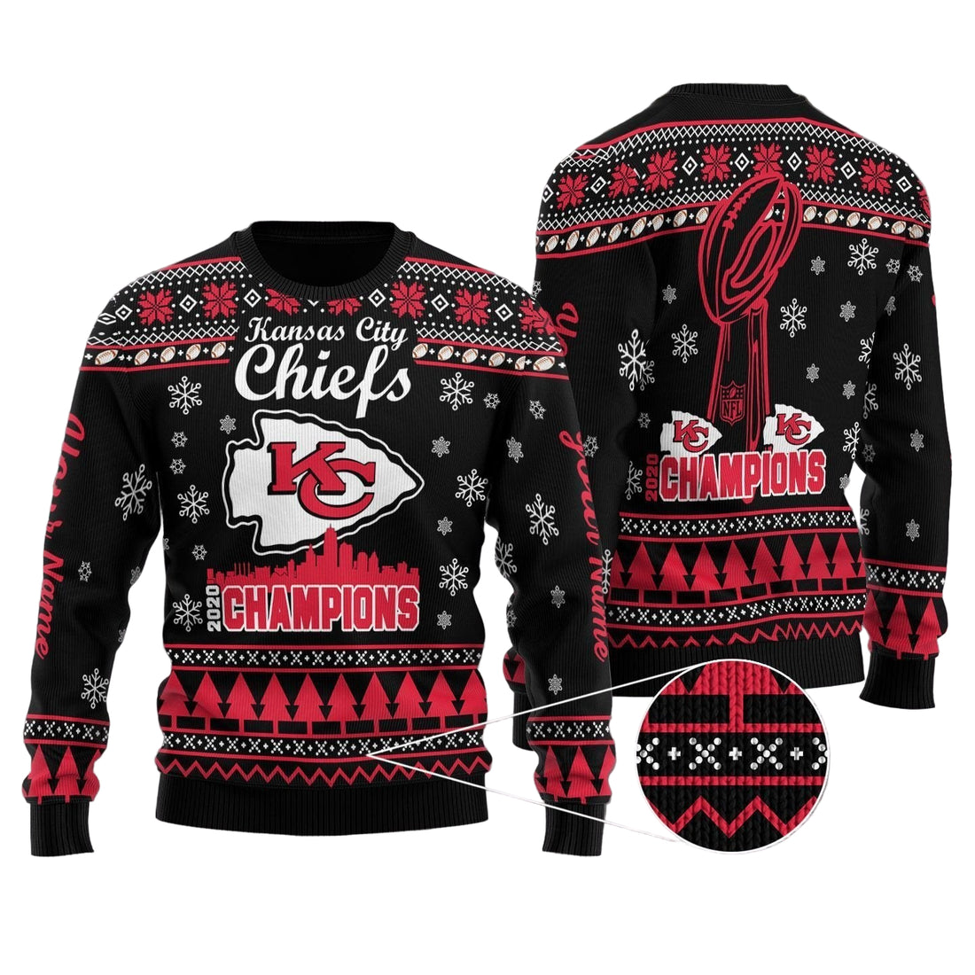 Kansas City Chiefs Personalized Sweater 23