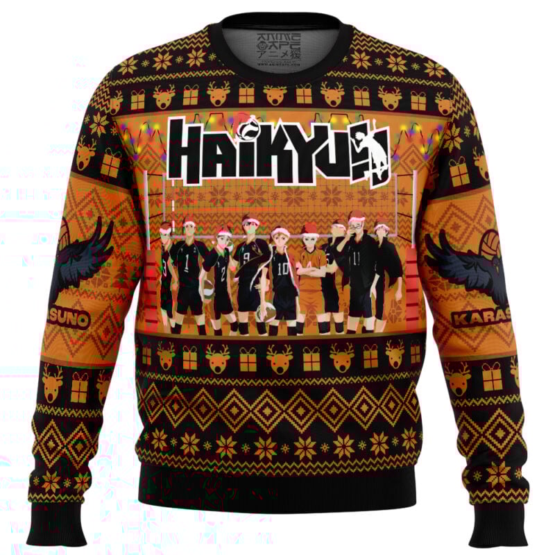 Karasuno Christmas Special Haikyu!! Ugly Christmas Sweater