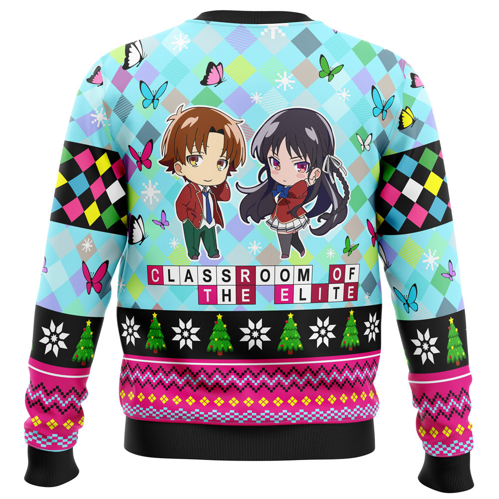 Kiyotaka And Suzune Classroom of the Elite Ugly Christmas Sweater