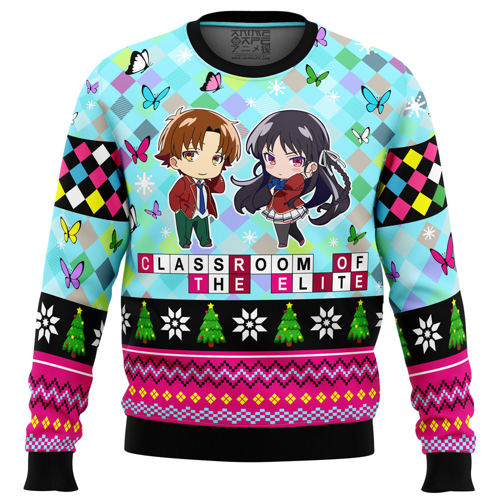 Kiyotaka And Suzune Classroom of the Elite Ugly Christmas Sweater