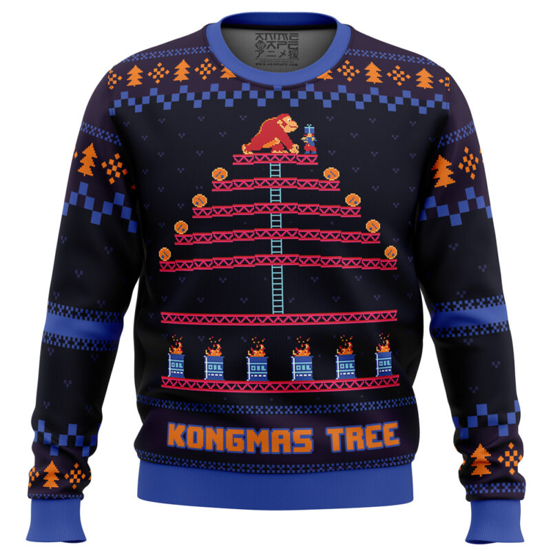 Kongmas Tree King Kong Ugly Christmas Sweater