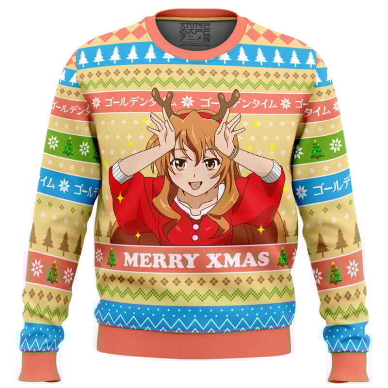 Kouko Golden Time Ugly Christmas Sweater