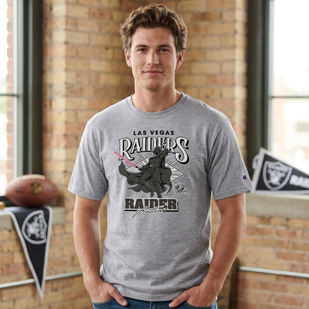 Las Vegas Raiders x Darth Vader 2026 Graphic Shirt for Football and Star Wars Fans