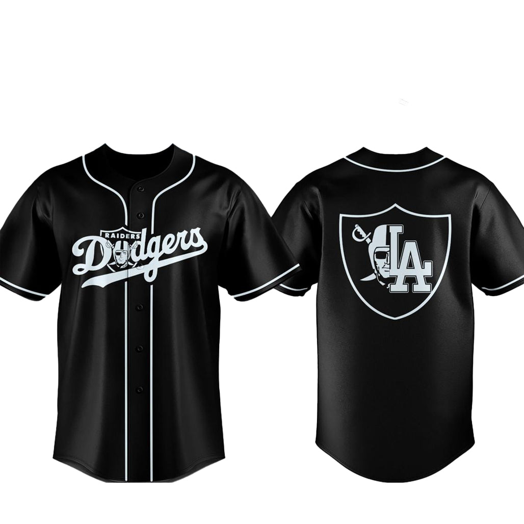 Las Vegas Raiders x Los Angeles Dodgers Night 2026 Baseball Jersey