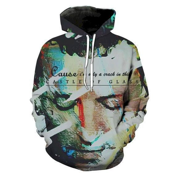 Linkin Park 3d Full Over Print Hoodie Linkin Park 3d Hoodie Sweatshirt