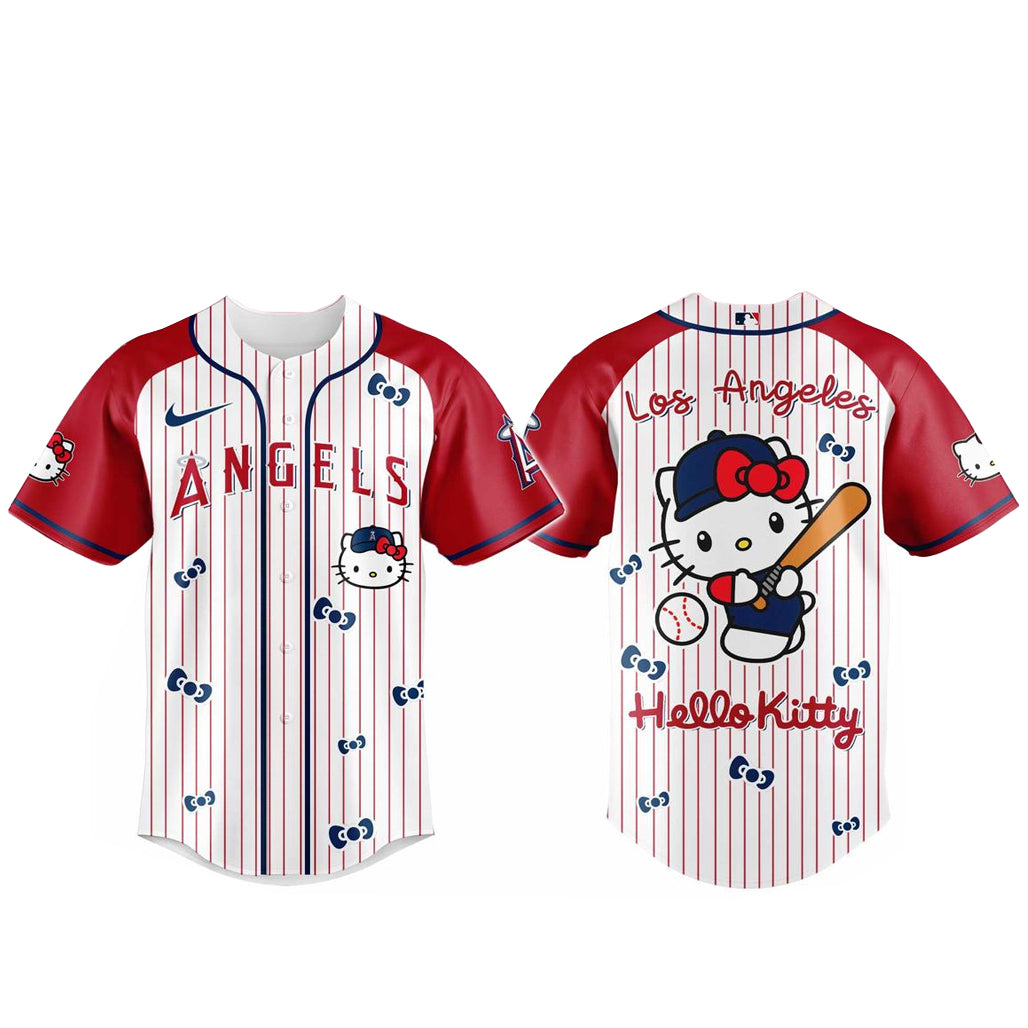 Los Angeles Angels x Hello Kitty 2026 And Sanrio World Baseball Jersey