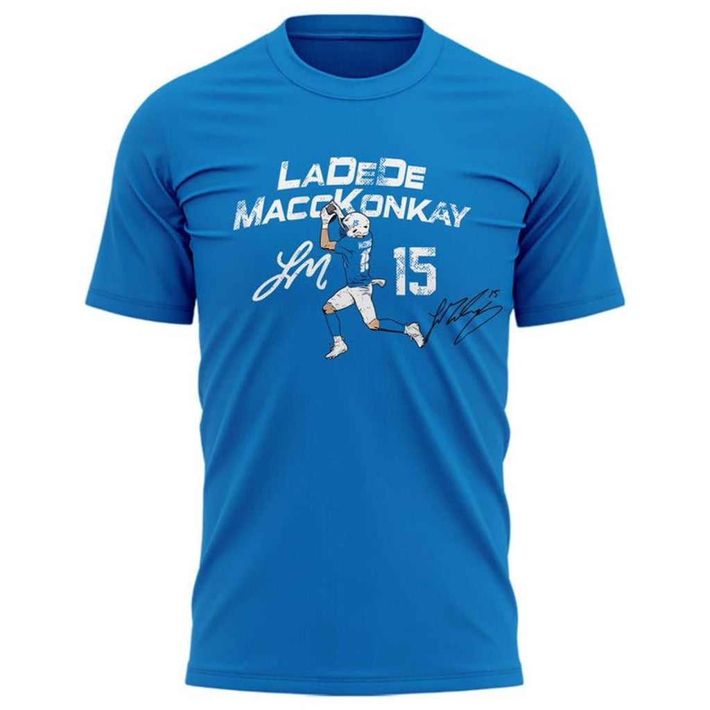 Los Angeles Chargers 2026 Ladd McConkey #15 Signature Graphic Shirt for Football Fans