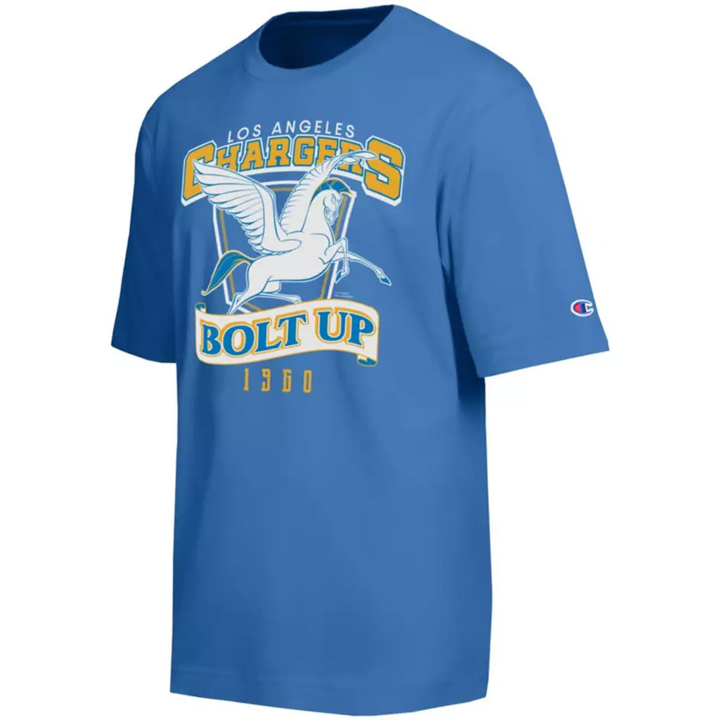 Los Angeles Chargers x Hercules and Pegasus Bolt Up 2026 Graphic Shirt for Football Fans