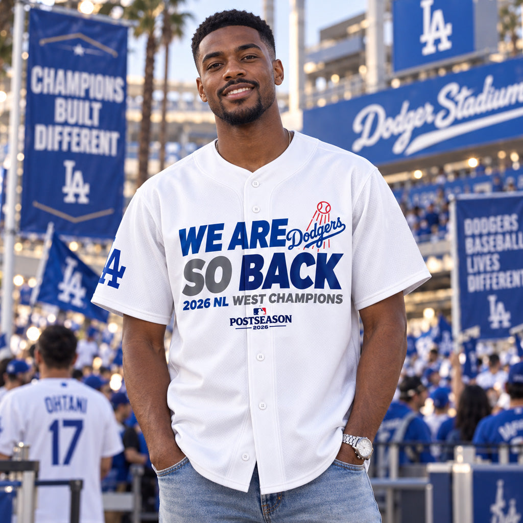Los Angeles Dodgers 2026 NL West Champions Baseball Jersey
