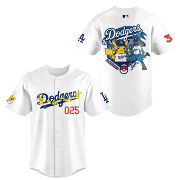 Los Angeles Dodgers Celebration 30th Pokemon 2026 Baseball Jersey