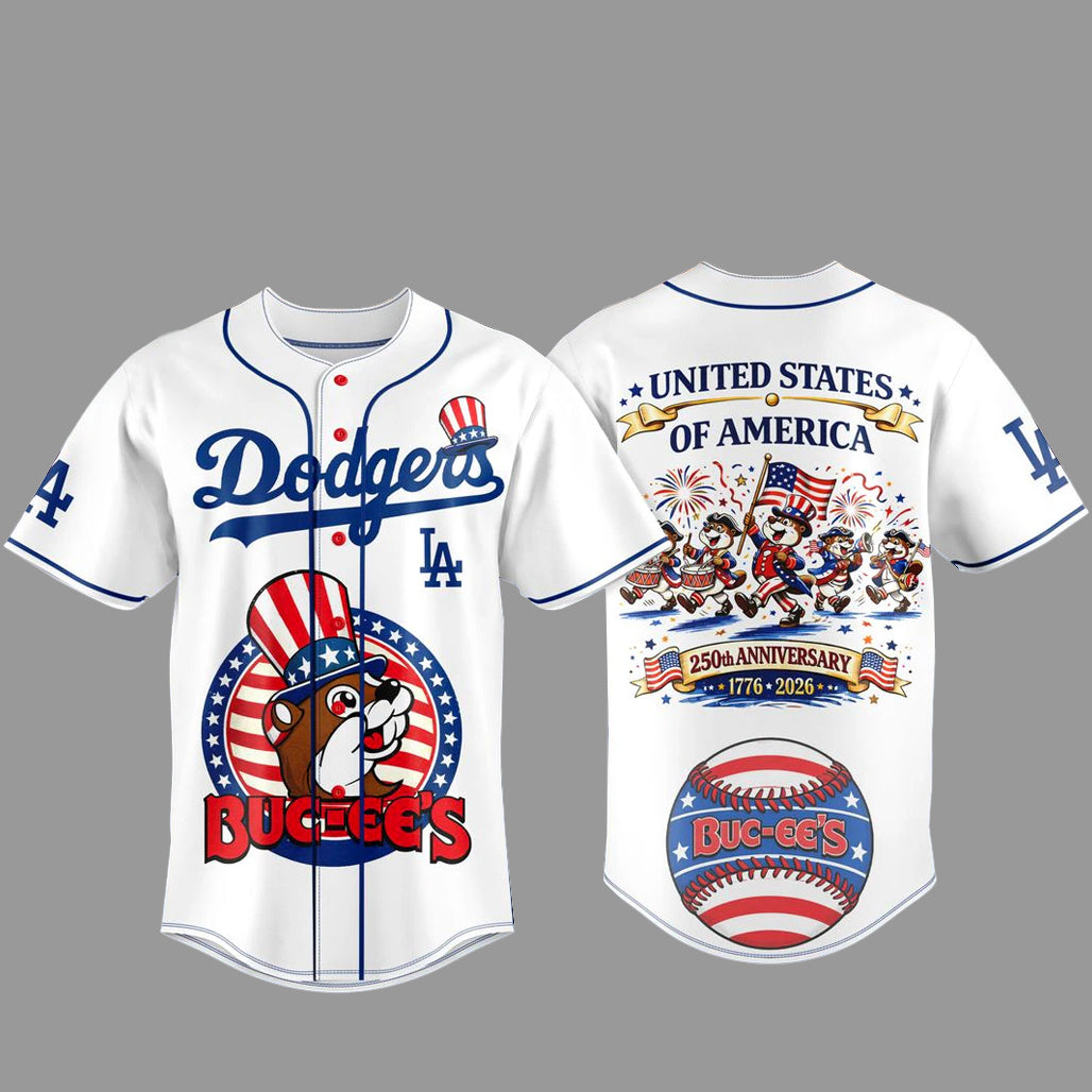 Los Angeles Dodgers Freedom 250 USA Anniversary Baseball Jersey