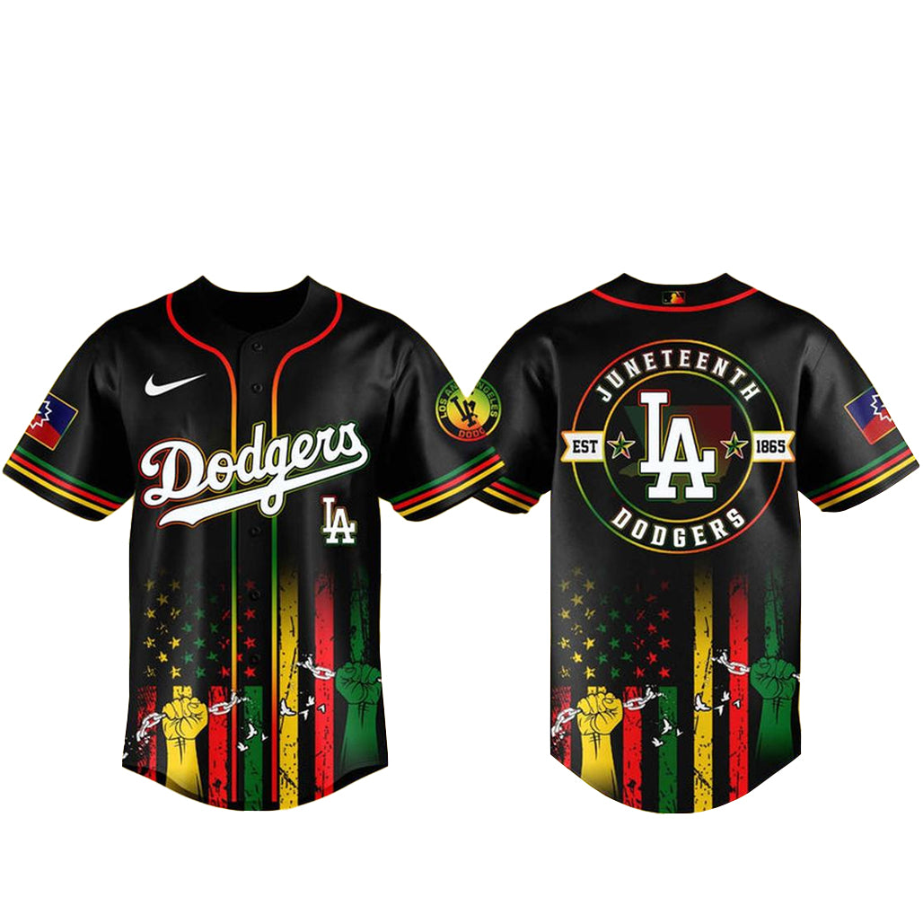 Los Angeles Dodgers Juneteenth Day 2026 Celebration Baseball Jersey